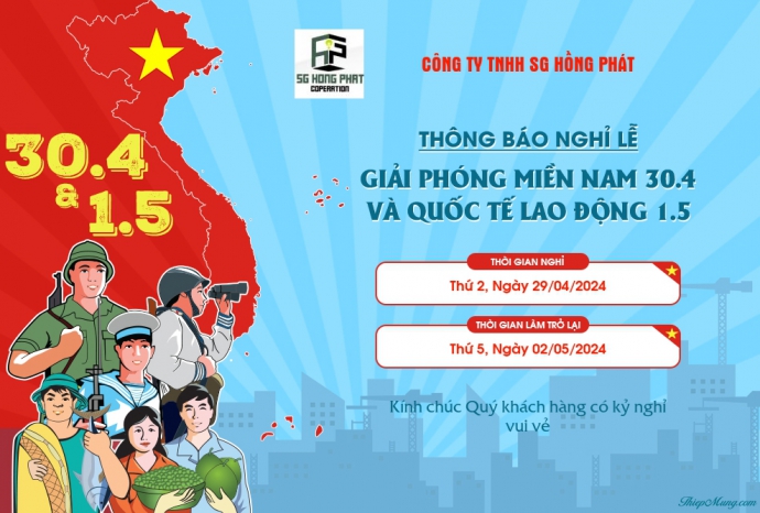 NGHỈ LỄ 30/4-1/5